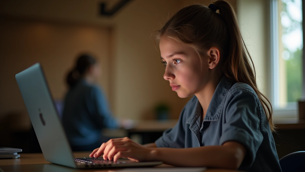 Jauniete fokusēti strādā ar programmēšanas kodu uz sava datora